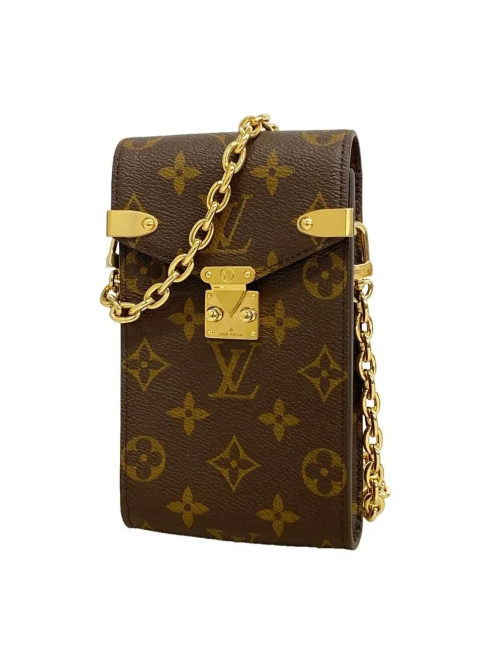 Louis Vuitton Shoulder Bag Monogram Phone Pouch Metis Brown